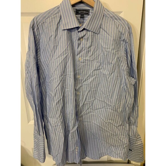 Paul Fredrick French Cuff Button dress shirt Men’s Sz size 16 1/2 -32 - Picture 4 of 9